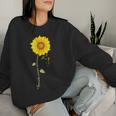 Appendix Cancer Sunflower Amber Ribbon Survivor Women Sweatshirt Gifts for Her