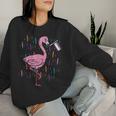 Asexual Flag Flamingo Lgbt Ace Pride Stuff Animal Women Sweatshirt Gifts for Her