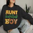 Aunt Of The Birthday Boy Lion Family Matching Women Sweatshirt Gifts for Her