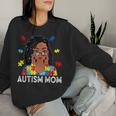 Autism Mom African American Loc'd Autism Awareness Women Sweatshirt Gifts for Her