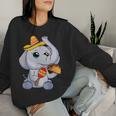 Baby Elephant Taco Kawaii Eyes Mexican Hat Maraca For Girls Women Sweatshirt Gifts for Her