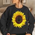 Beautiful Yellow Sunflower Sun Flower Blooms Women Sweatshirt Gifts for Her