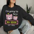 Become Big Sister 2022 Cute Tiger Women Sweatshirt Gifts for Her