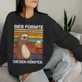 Beer Formte Diesen Körper Beer Drinker Beer Lovers Saying Sweatshirt Frauen Geschenke für Sie