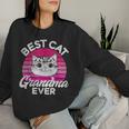 Best Cat Grandma Ever Cat Grandma Women Sweatshirt Gifts for Her