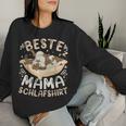 Beste Mama Schlaf Siamkatze Mit 2 Kätzchen Muttertag Sweatshirt Frauen Geschenke für Sie