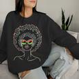 Black Queen Afro Dripping Junenth Women Sweatshirt Gifts for Her