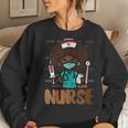 Black History Afro Nurse African Nursing Scrub Top Women Women Sweatshirt Gifts for Her