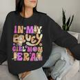 In My Blue Dog Girl Mom Era Front Women Sweatshirt Gifts for Her