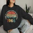 Born In 1966 55Th Birthday Vintage Retro 55 Years Old Women Sweatshirt Gifts for Her