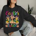 Bunny Egg Hunt Squad Giraffe Easter Squad Family Matching Women Sweatshirt Gifts for Her