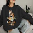 Calico Cat Mom Flowers Calico Cat Owner Calico Cat Girl Women Sweatshirt Gifts for Her