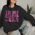 In My Camping Era Retro Pink Groovy Style For Women Women Sweatshirt Gifts for Her
