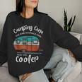 Camping Grandma Wie Eine Normale Oma Nuriel Cooler Sweatshirt Frauen Geschenke für Sie