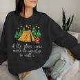 Camping Stars Made To Worship Christian Camper Kid Women Sweatshirt Gifts for Her