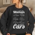 Car Lovers I Love One Woman And Several Cars Auto Mechanics Women Sweatshirt Gifts for Her