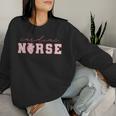 Cardiac Nurse Valentine's Day Telemetry Nurse Cvicu Nurse Women Sweatshirt Gifts for Her