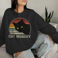 Cat Mommy Vintage 80S Style Cat Retro For Women Cat Mom Women Sweatshirt Gifts for Her