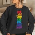 Cat Stack Rainbow Gay Pride Cute Lgbt Animal Pet Lover Women Sweatshirt Gifts for Her