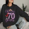 Cheers To 70 Years Old Happy 70Th Birthday Queen Women Women Sweatshirt Gifts for Her