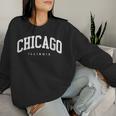 Chicago Illinois Vintage Varsity Style College Group Trip Women Sweatshirt Gifts for Her