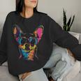 Chihuahua Sonnenbrille Lustig Hund Mama Papa Sweatshirt Frauen Geschenke für Sie