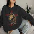 Christian Cross Lion Of Judah Religious Faith Jesus Pastor Women Sweatshirt Gifts for Her