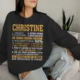 Christine Name Personalized Name Birthday Women Sweatshirt Gifts for Her