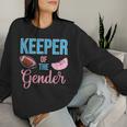 Cute Keeper Of The Gender Touchdowns Reveal For Mom And Dad Women Sweatshirt Gifts for Her