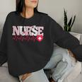 Cute Pink Nurse Heartbeat Nursing Women Sweatshirt Gifts for Her
