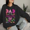 Dad Of The Birthday Girl Bug Insect Bday Party Women Sweatshirt Gifts for Her