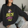 Damen Ibiza Girls Tour Einhorn Mädels Party Urlaub Lustig Sweatshirt Frauen Geschenke für Sie