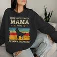 Damen Lustiger Deutscher Schäferhund Mama Haustier Besitzer K9 Polizei Hund Papa Mit-Ausschnitt Sweatshirt Frauen Geschenke für Sie