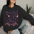 Damen Meine Mama Ist Die Beste Mutti Muttertag Oma Geschenk Spruch Mit-Ausschnitt Sweatshirt Frauen Geschenke für Sie