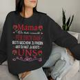 Damen Muttertagsgeschenk Mama Muttertag Spruch Beste Mutti & Mami Mit-Ausschnitt Sweatshirt Frauen Geschenke für Sie