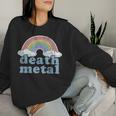 Death Metal Rainbow Retro Vintage Rock Music Metalhead Women Sweatshirt Gifts for Her