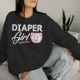 Diaper Girl Sweatshirt Frauen Geschenke für Sie