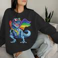 Dinosaur Gay Pride Lgbt Rainbow FlagRex Sunglasses Lgbtq Women Sweatshirt Gifts for Her