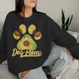 Dog Mom Paw Sunflower Pattern Women Sweatshirt Gifts for Her