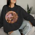 Dragonfly And Mushrooms Cottage Core Women Sweatshirt Gifts for Her