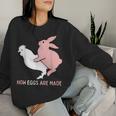 How Easter Eggs Are Made Humor Sarcastic Adult Humor Women Sweatshirt Gifts for Her