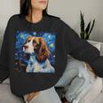 English Springer Spaniel Sternennacht Für Hundemama Papa Sweatshirt Frauen Geschenke für Sie