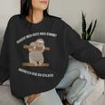 Faultier Sloth2 Geschenkidee Kollegen Freunde Sweatshirt Frauen Geschenke für Sie