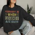 February 29 Birthday For Girls Cool Leap Year Women Sweatshirt Gifts for Her