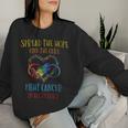 Fight Cancer In All And Every Color Ribbons Flower Heart Women Sweatshirt Gifts for Her