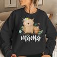 Floral Owl Mom & Baby Mama Animal Mother's Day Owls Lover Women Sweatshirt Gifts for Her