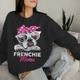 French Bulldog Mum Woman Frenchie Sweatshirt Frauen Geschenke für Sie