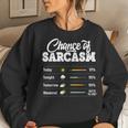 Chance Of Sarcasm Humor Fun Sarcastic Women Women Sweatshirt Gifts for Her