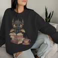 Dragon Read Books Be Kind Stay Weird Book Lover Women Sweatshirt Gifts for Her