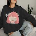 Emotion Smile Heh A Cute Girl For Family Holidays Women Sweatshirt Gifts for Her
